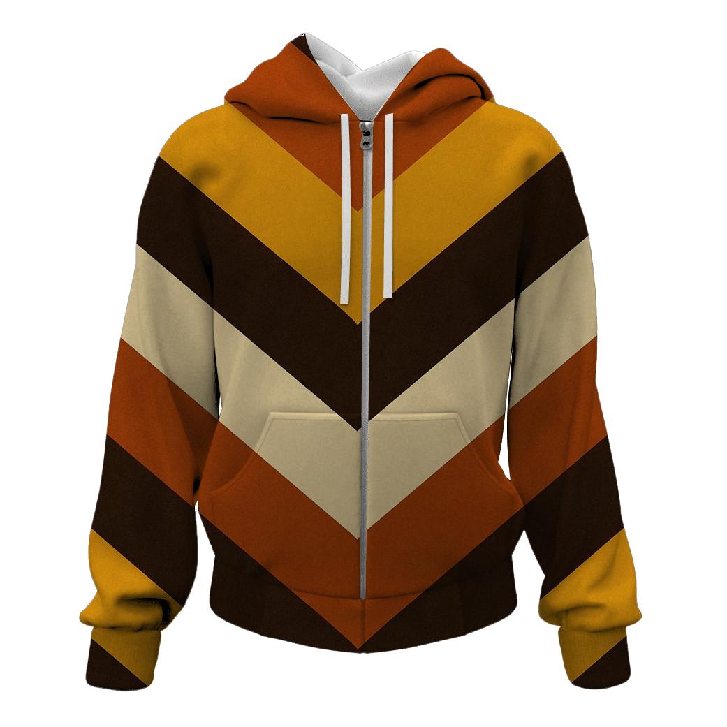 Harvest Moon Chevron embroidered hoodies