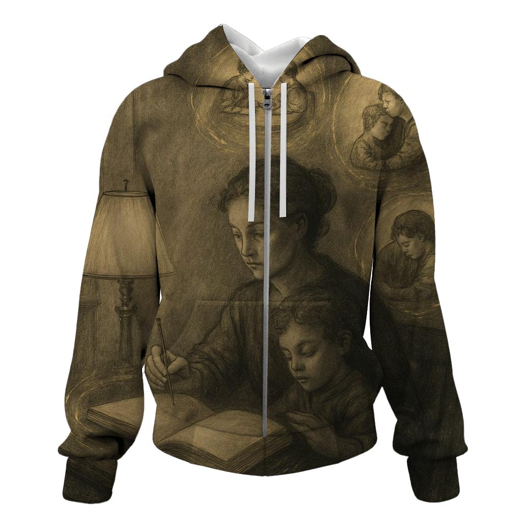 The Silent Ledger printed hoodies