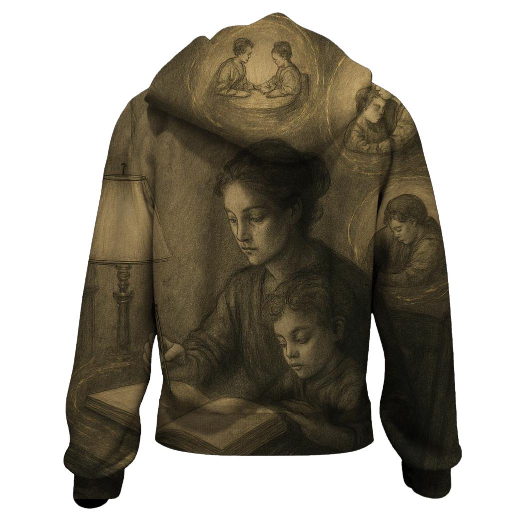 The Silent Ledger printed hoodies