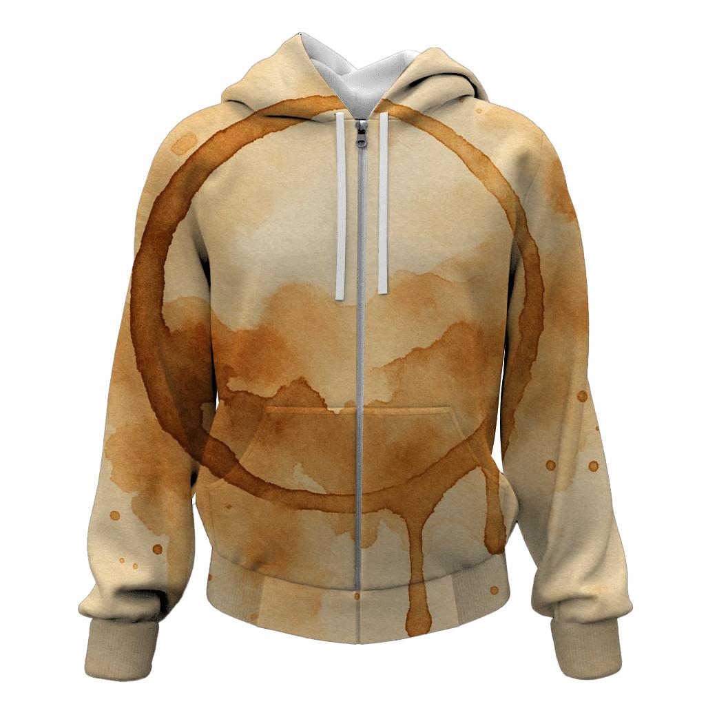 Cup Ring Stain Art lightweight hoodies