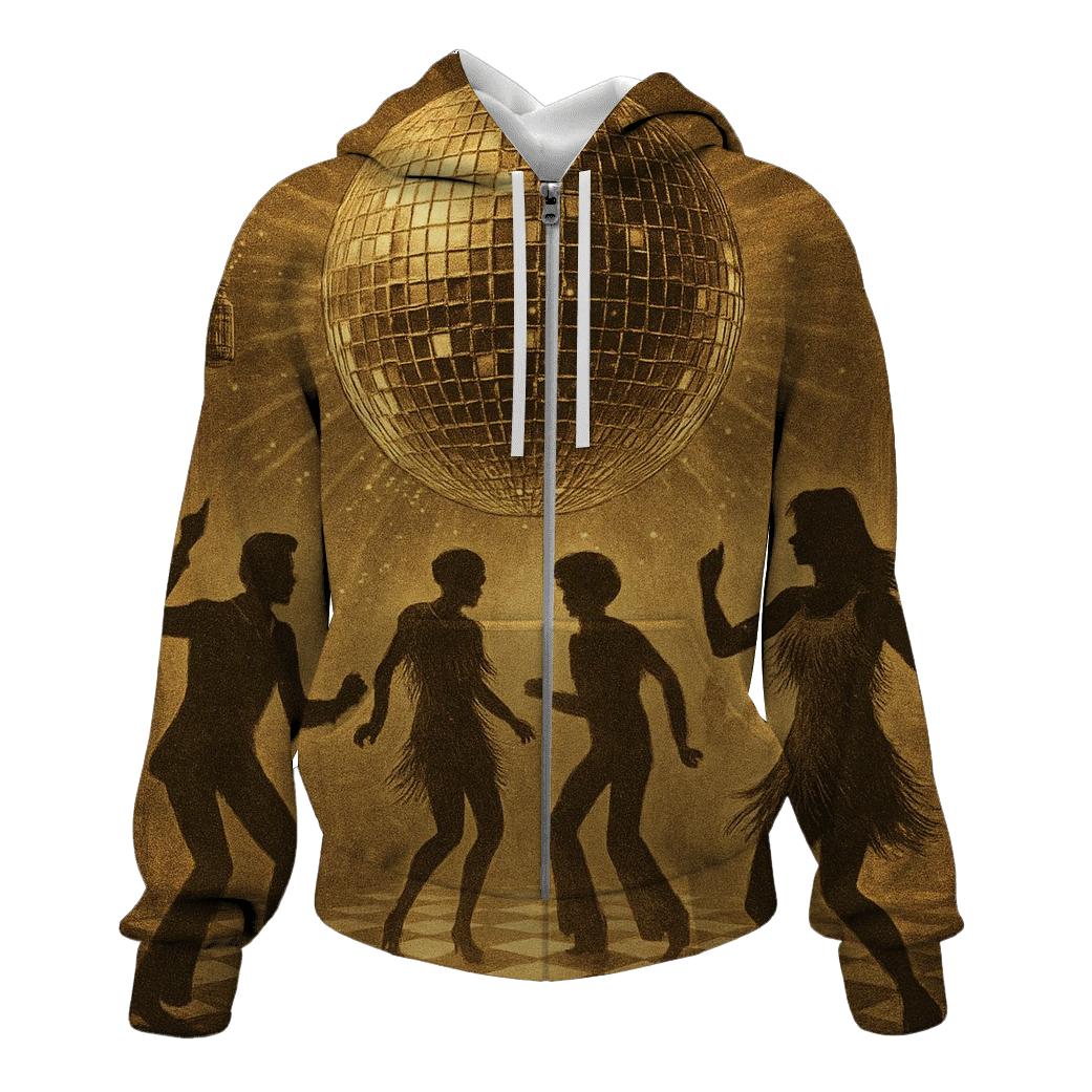 Disco Dot Panorama custom hoodies