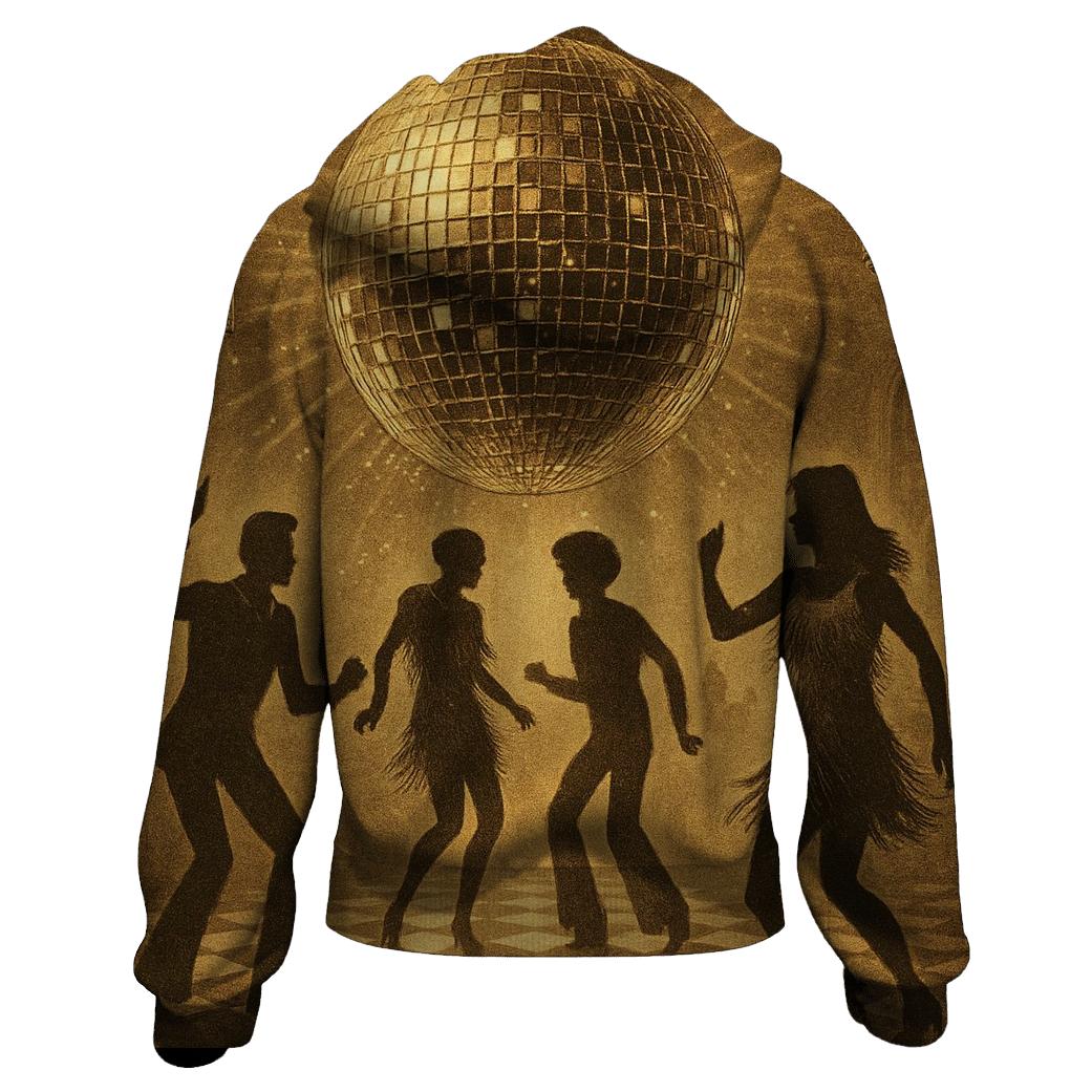 Disco Dot Panorama custom hoodies