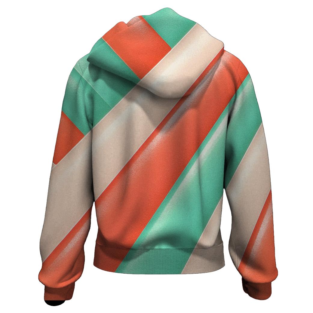 Candy Stripe Sweep heavyweight hoodies
