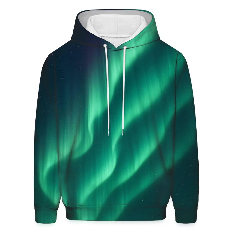 Aurora Curtain Drift graphic hoodies