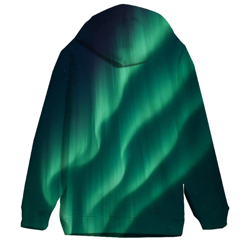 Aurora Curtain Drift graphic hoodies
