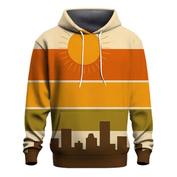 Solar Groove Stripes graphic hoodies