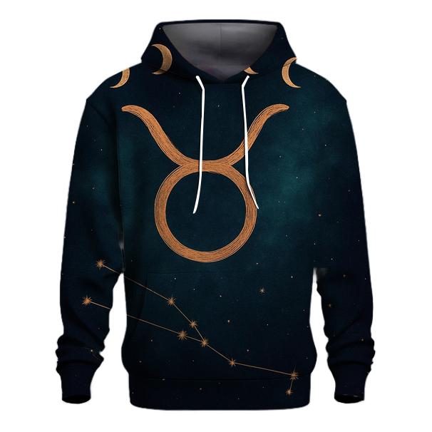 Celestial Taurus Bull Glyph custom hoodies