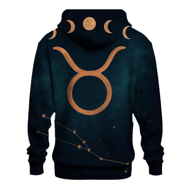 Celestial Taurus Bull Glyph custom hoodies