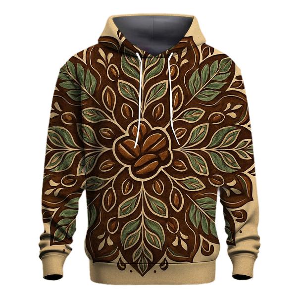 Bean Bloom Mandala zip-up hoodies