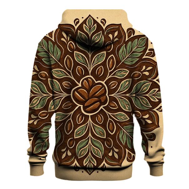 Bean Bloom Mandala zip-up hoodies