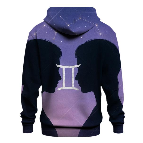 Luminous Gemini Twin Portrait hoodie designs