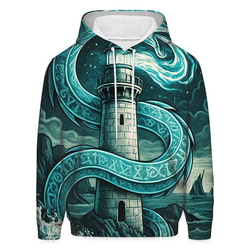 Tidal Serpent Lighthouse hoodies fashion