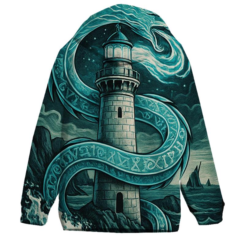 Tidal Serpent Lighthouse hoodies fashion