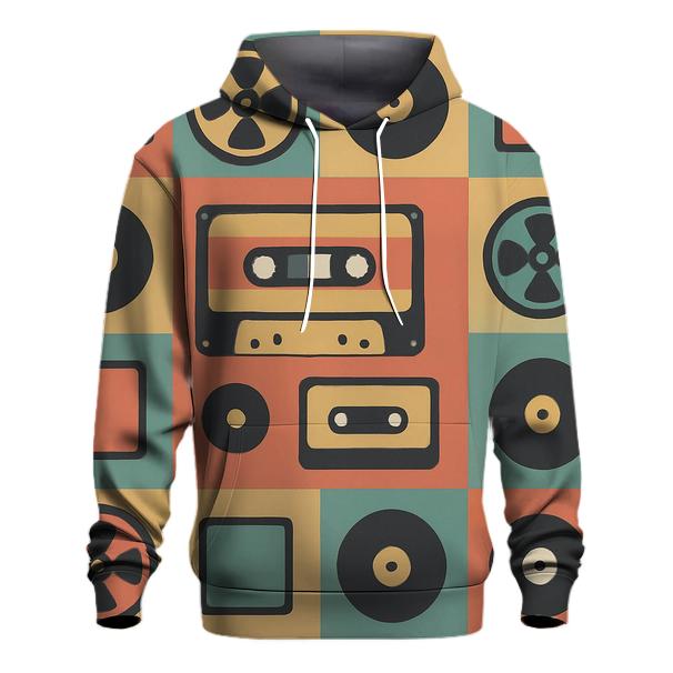 Cassette Mosaic Pattern hoodie trends