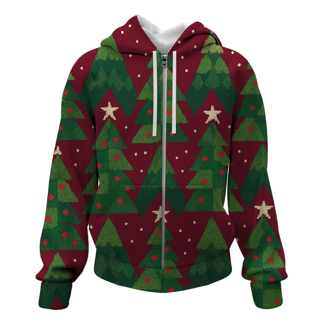 Evergreen Triangle Peaks Design premium hoodies