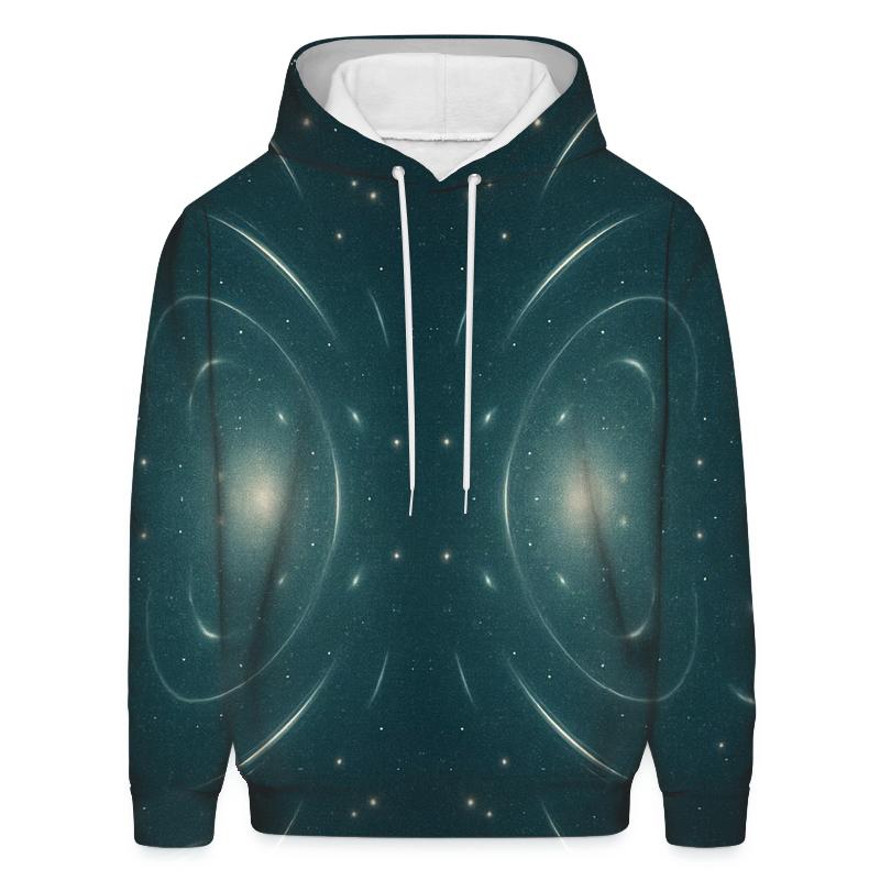 Gravitational-Lens Arc Field embroidered hoodies