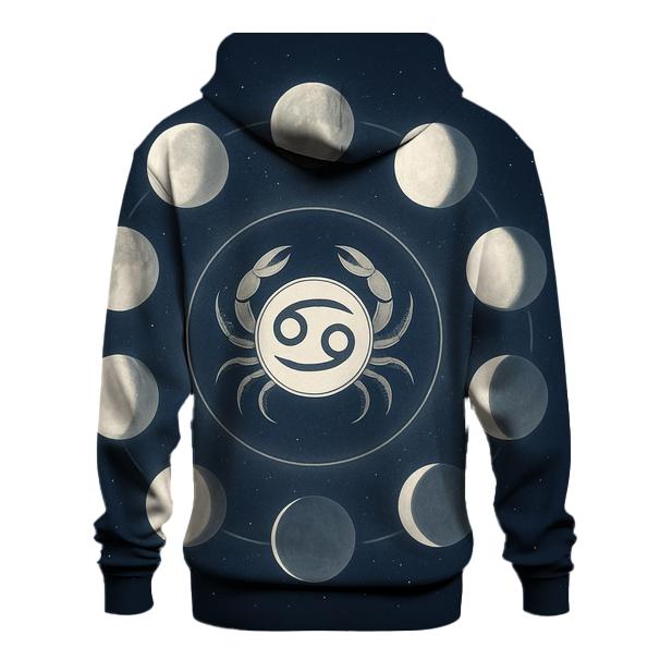 Cancer Moon Phase Cycle pullover hoodies