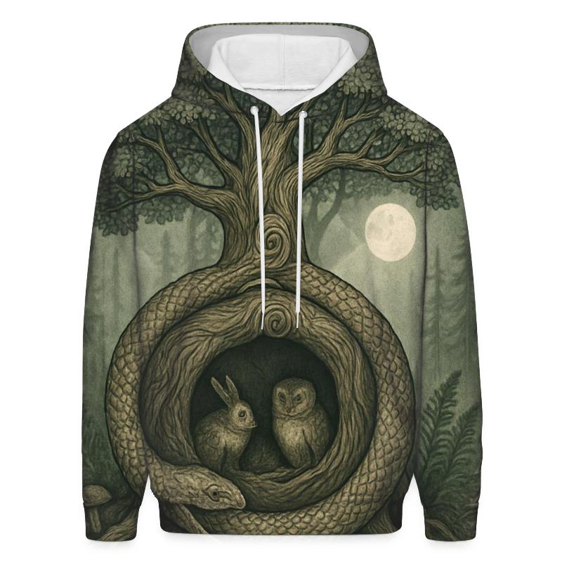 Forest Spiral Ouroboros Grove heavyweight hoodies
