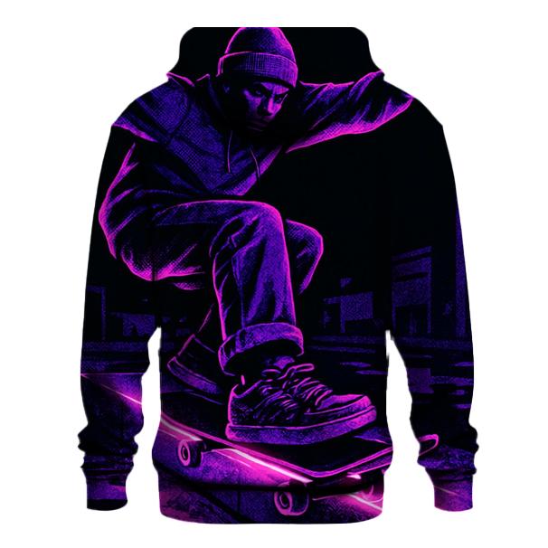 Neon Night Skate custom hoodies