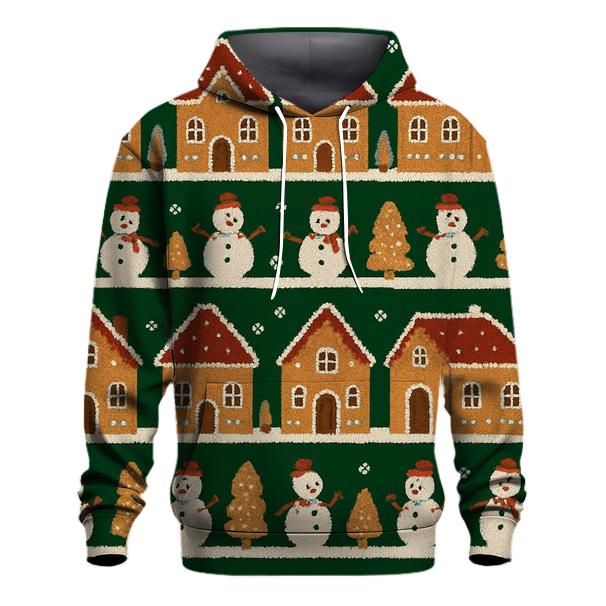 Gingerbread Village Parade Design hoodie designs