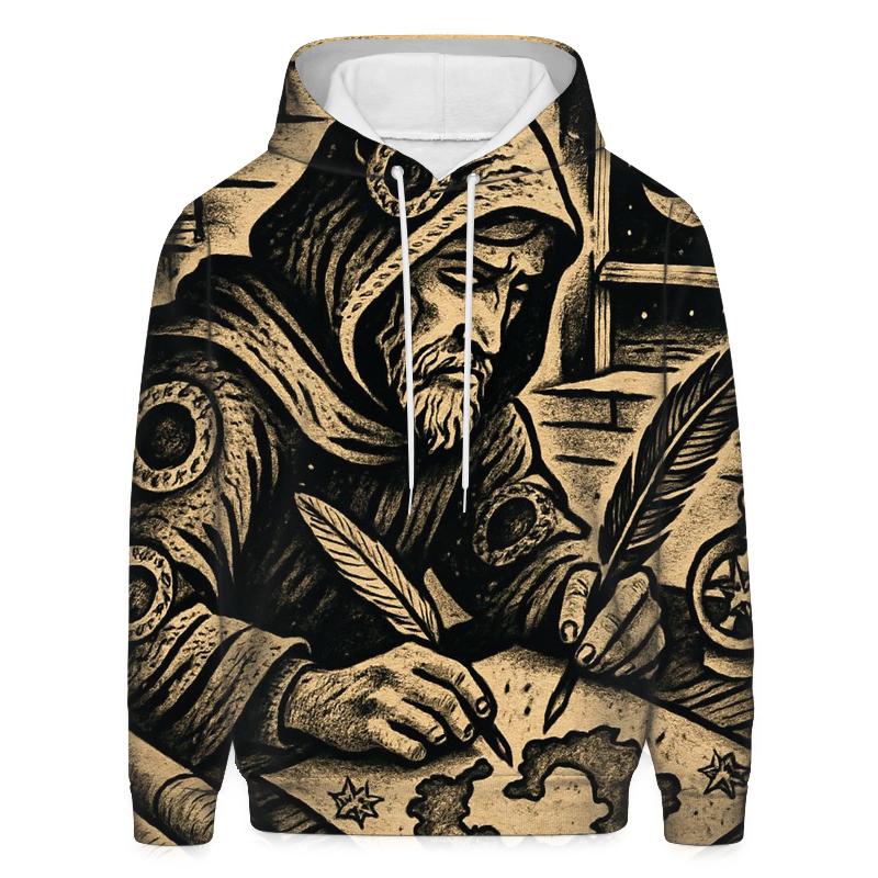 Astral Ouroboros Tattoo Cartographer heavyweight hoodies