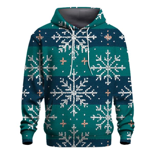 Snowflake Brickwork Mosaic Design hoodies fashion