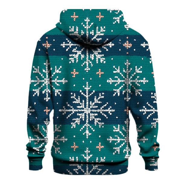 Snowflake Brickwork Mosaic Design hoodies fashion