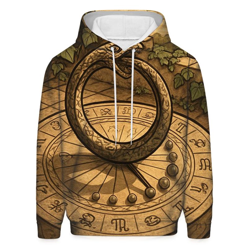 Timekeeper Serpent Sundial lightweight hoodies