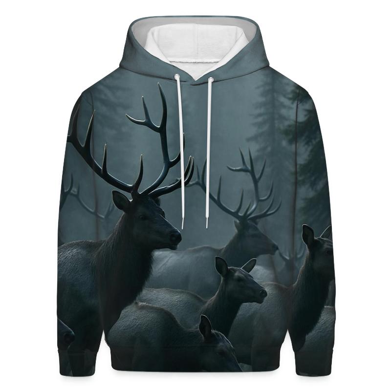 Mistwalk Elk Herd pullover hoodies