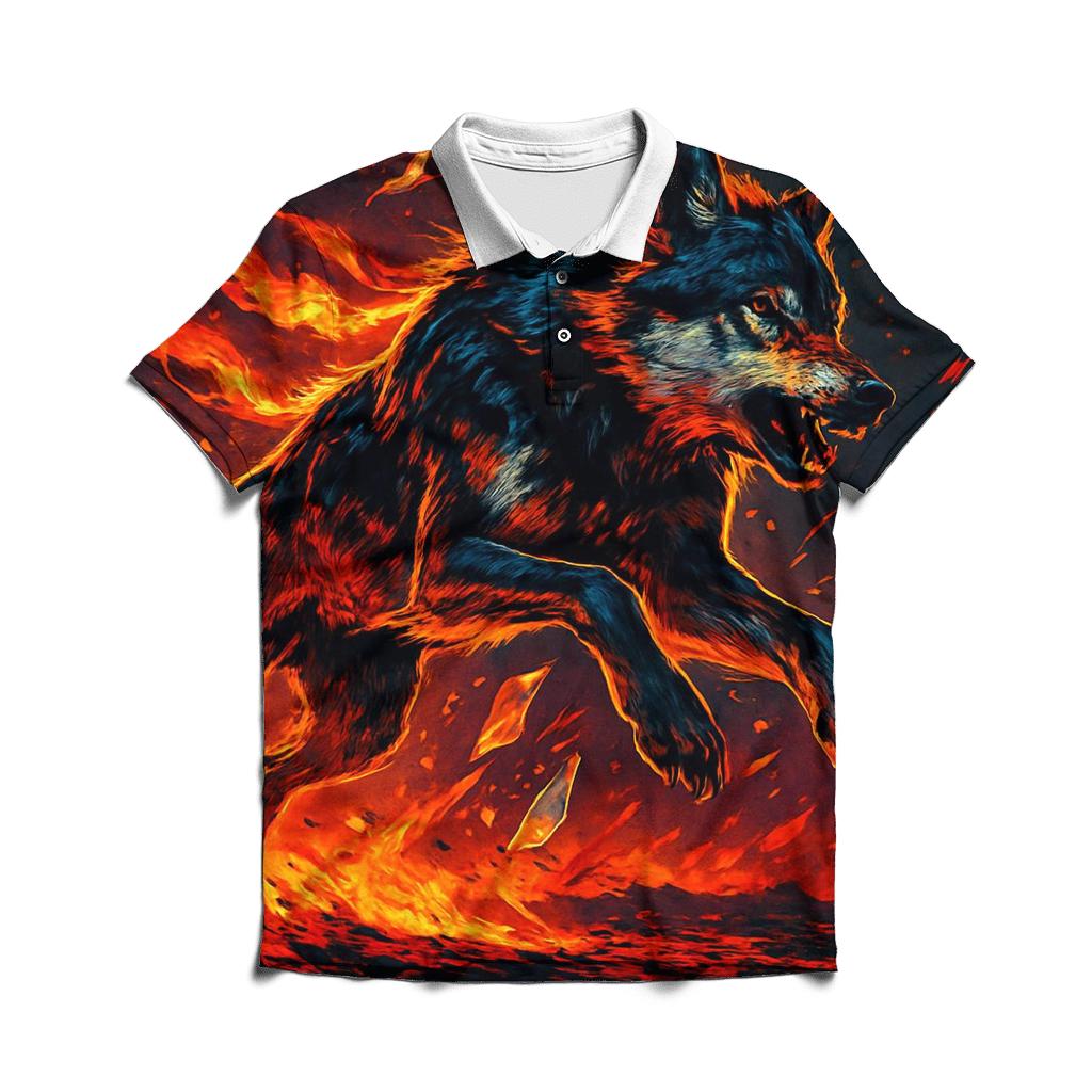 Primal Flame Rider classic pique polos