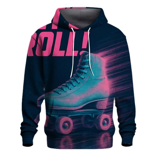 Retro Roller Rink Neon Poster designer hoodies
