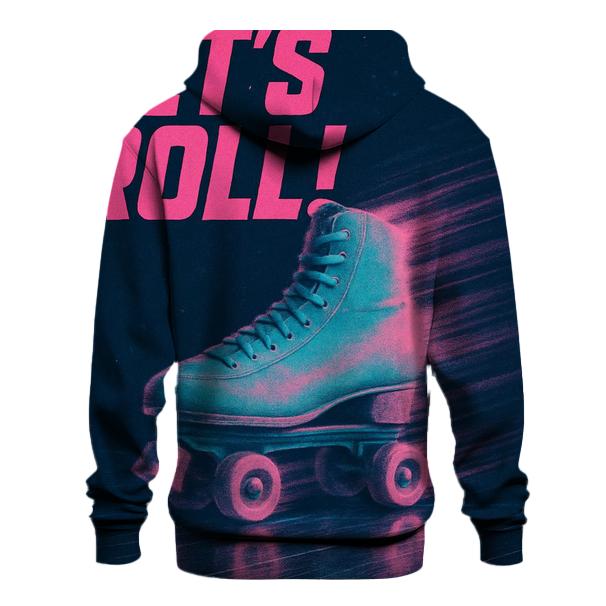 Retro Roller Rink Neon Poster designer hoodies
