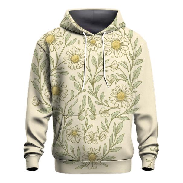 Floral Skull Chamomile pullover hoodies
