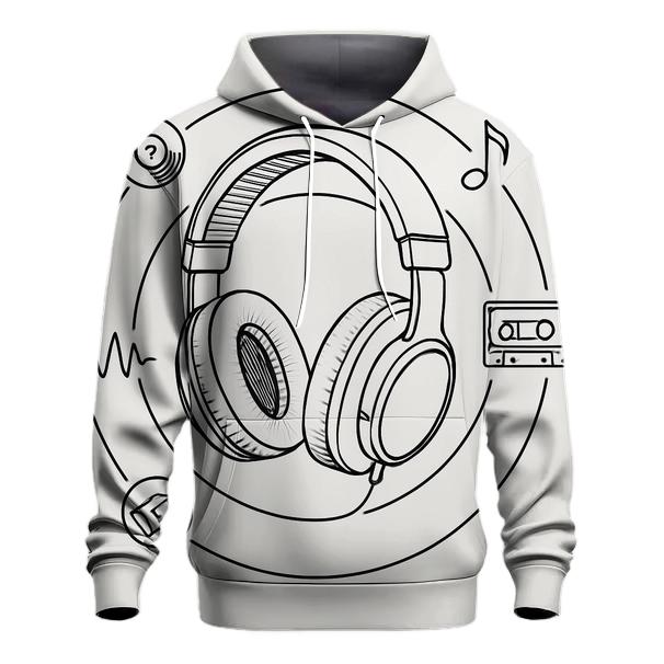 Headphone Orbit Diagram zip-up hoodies