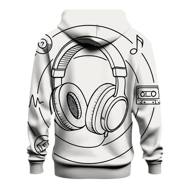 Headphone Orbit Diagram zip-up hoodies