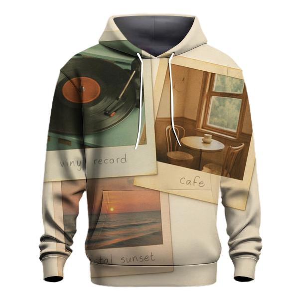 Faded Polaroid Film Frame Collage designer hoodies