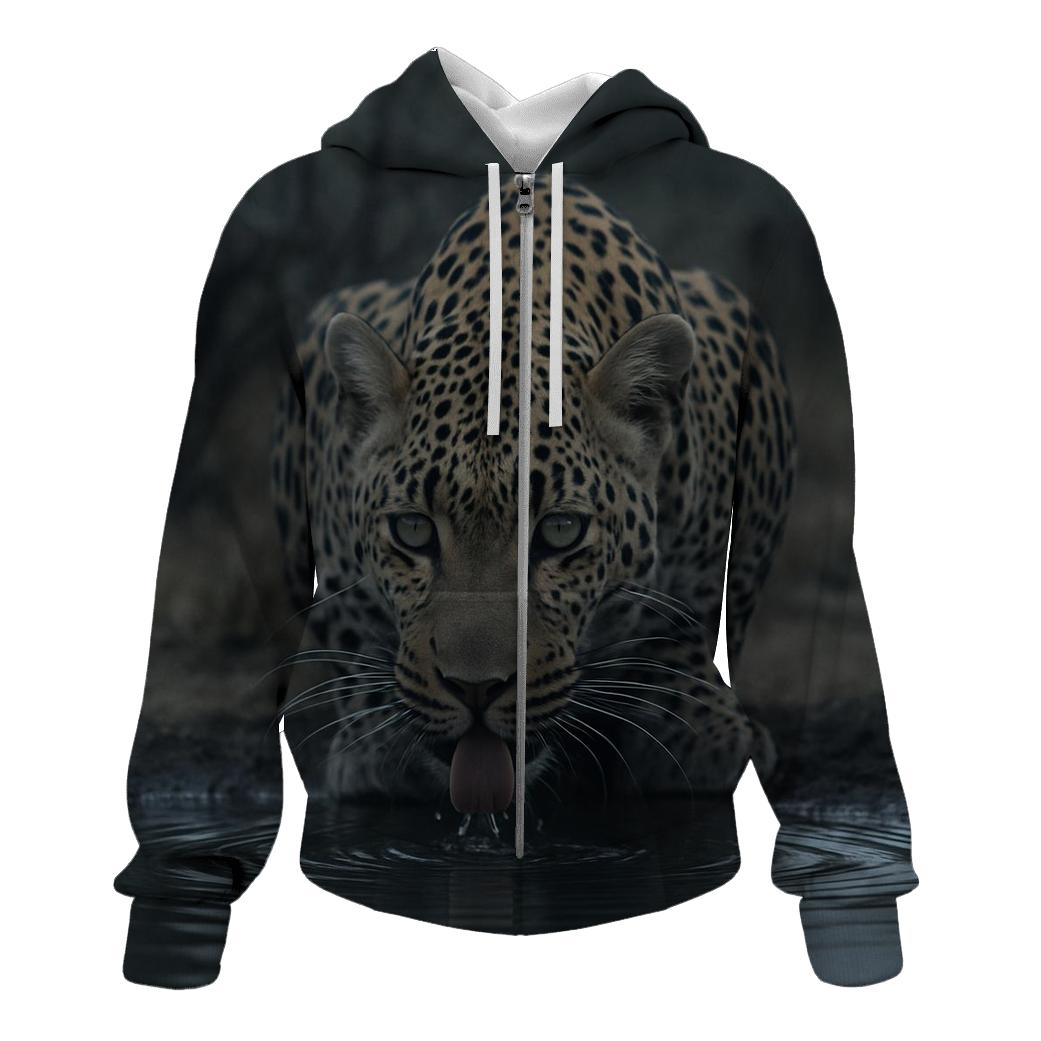 Shade Pool Vigil African Leopard designer hoodies