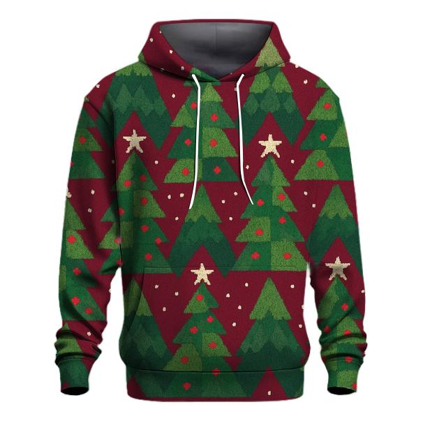 Evergreen Triangle Peaks Design printed hoodies