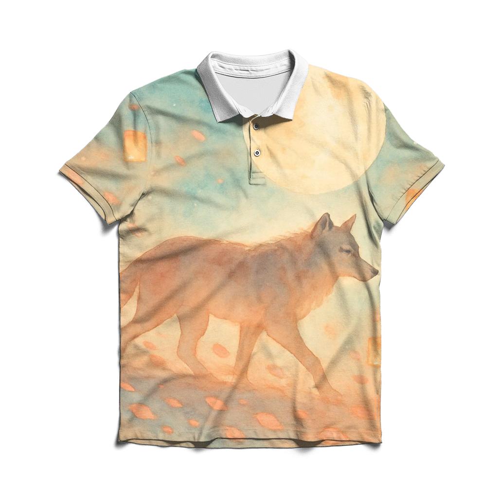 Petal Moontracker embroidered polo tops