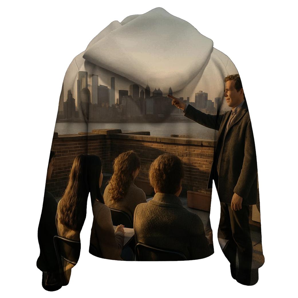 Rooftop Classroom Over Upper West Side printed hoodies
