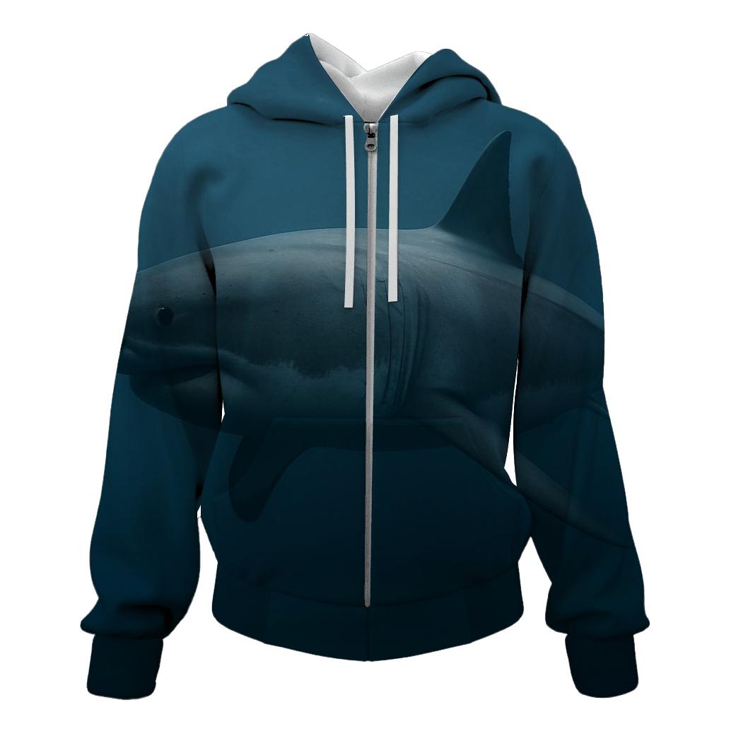 Pelagic Loom Great White Shark designer hoodies