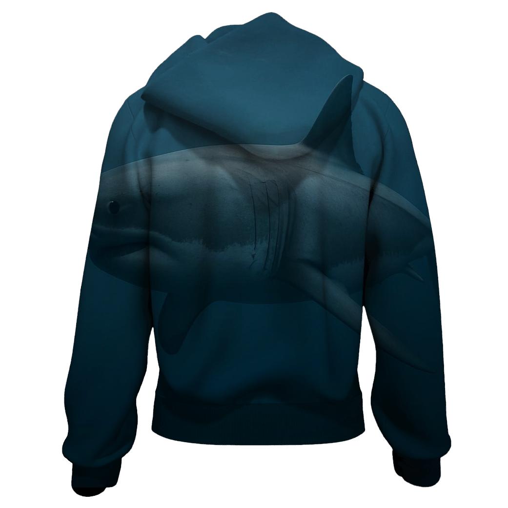 Pelagic Loom Great White Shark designer hoodies