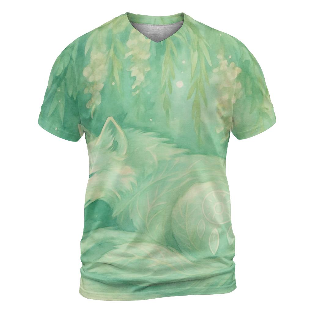 Willow Spirit Wolf unique graphic print tees
