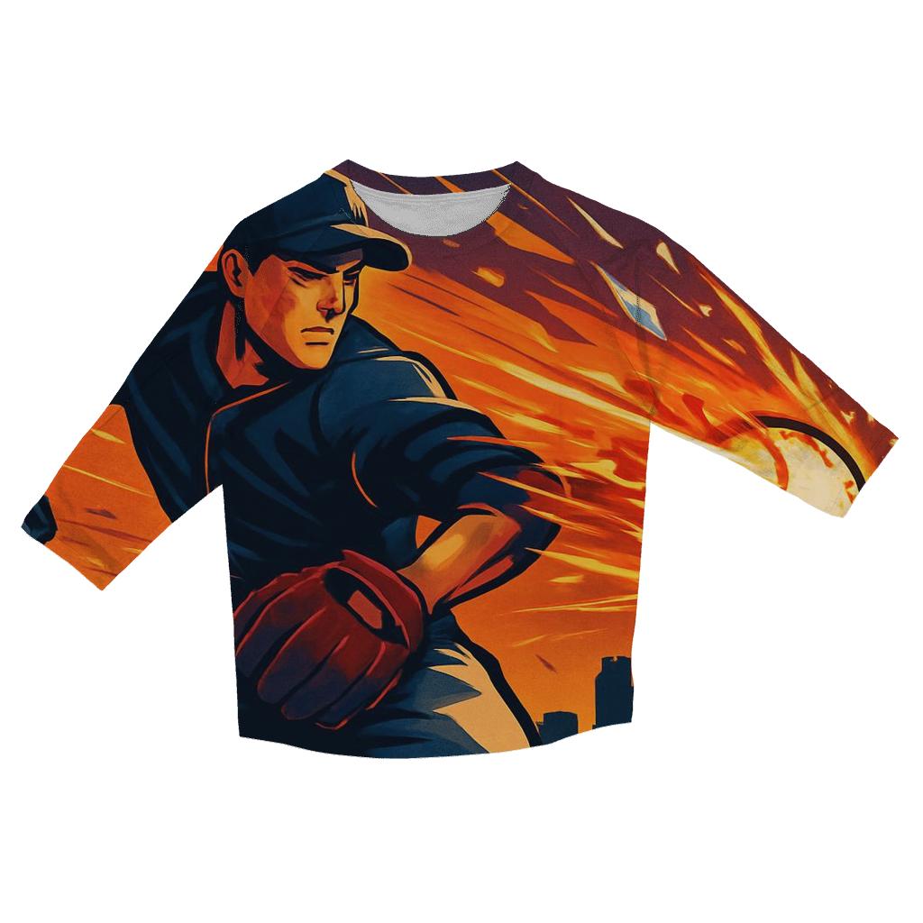 Skyline Fastball stylish quarter sleeve tops