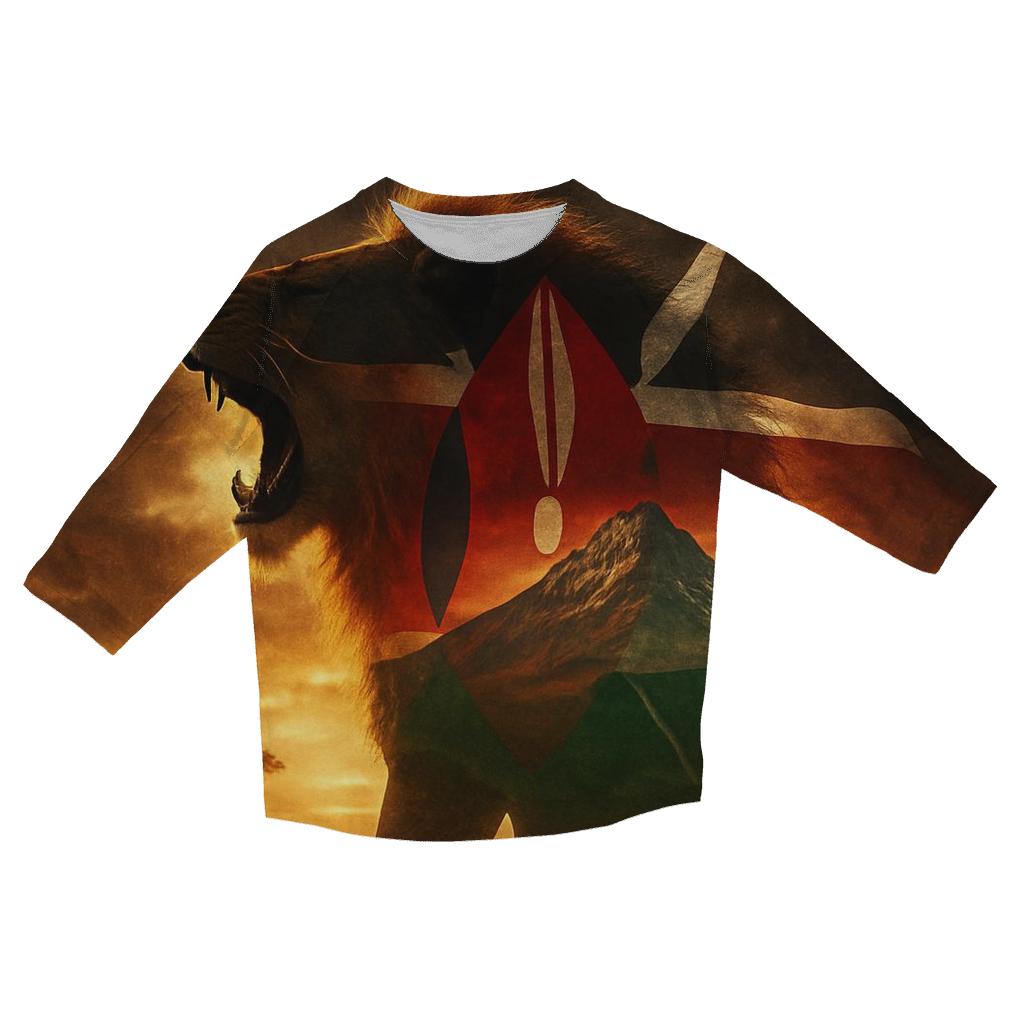 Savannah Banner printed three quarter sleeve shirts