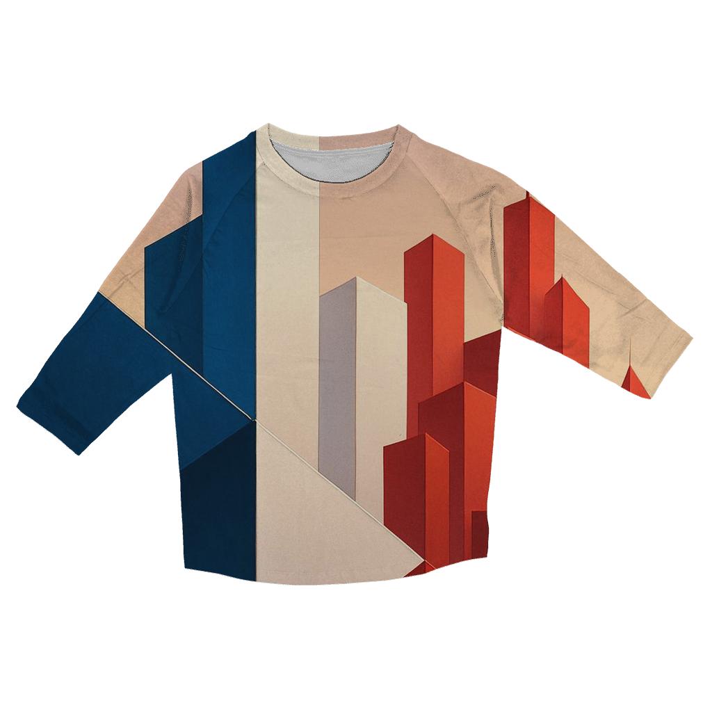 Triumphant Tricolor stylish quarter sleeve tops