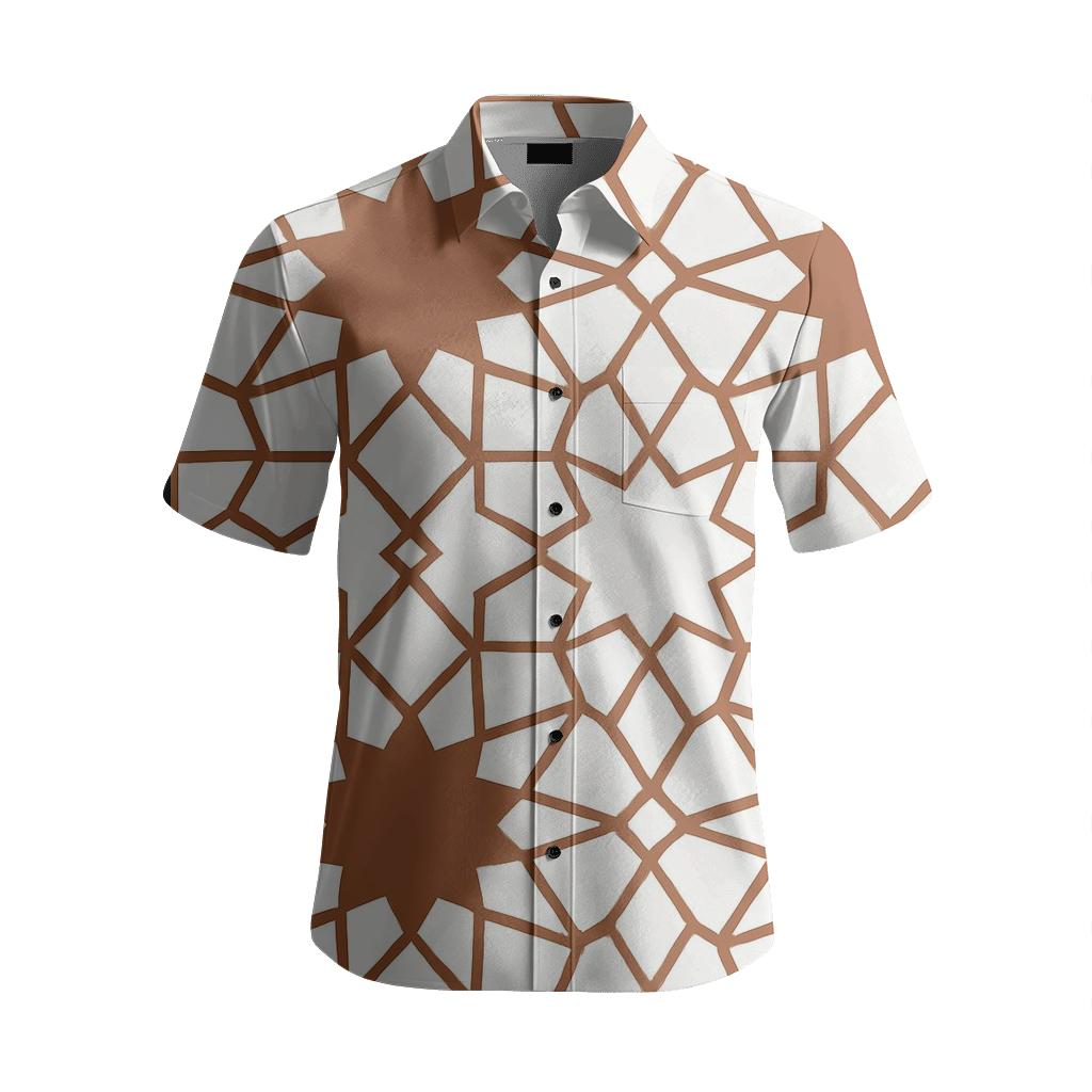 Geometric Moroccan Zellige Tile stylish threadwork shirts