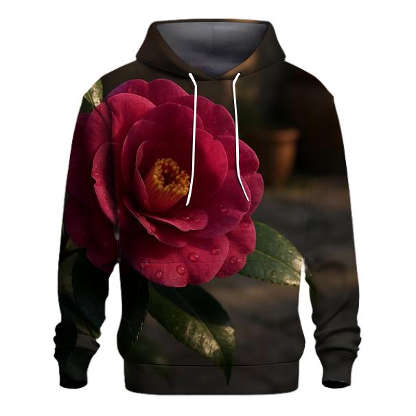 Camellia In Urban Courtyard Shade premium hoodies