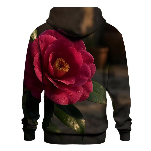 Camellia In Urban Courtyard Shade premium hoodies