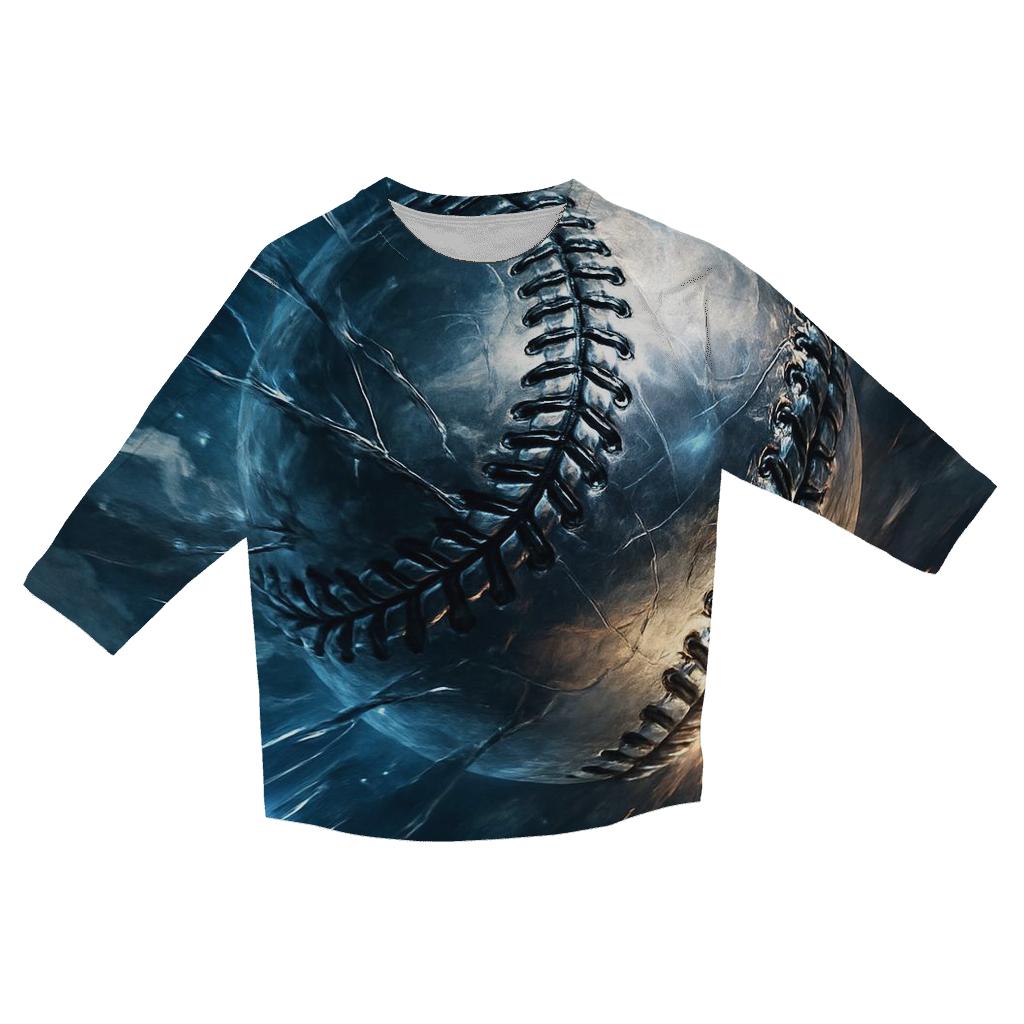 Chrome Curve Impact printed three quarter sleeve shirts